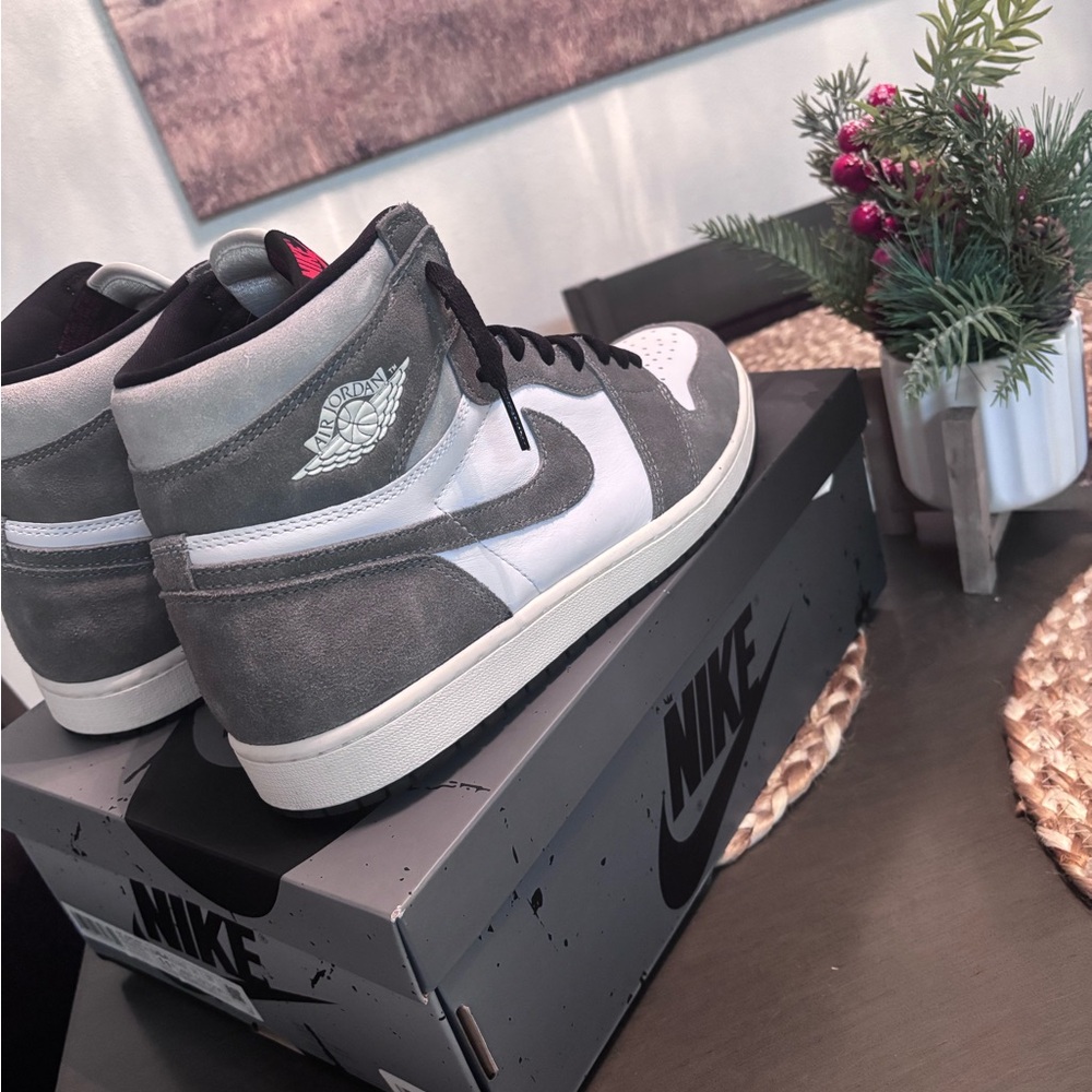 Nike Black and Gray High-Top Sneakers
